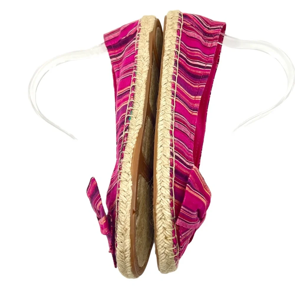 Naturalizer women's Magenta fabric espadrille flats size 8 NWOT